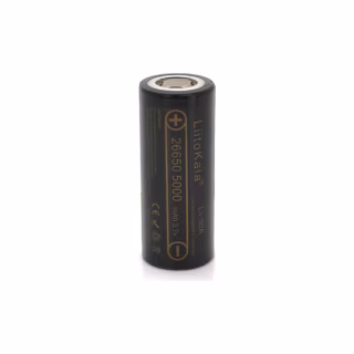 Акумулятор 26650 5000mAh (5100-5500mAh) 25A, 3.7V (2.5-4.2V), Black, 2шт в уп., ціна за 1шт Liitokala (Lii-50A / 23383)