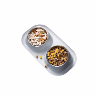 Посуда для кошек Lapka Кормушка двойная на подставке (LPK-25)