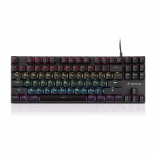 Клавиатура REAL-EL M 05 USB Grey (EL123100044)