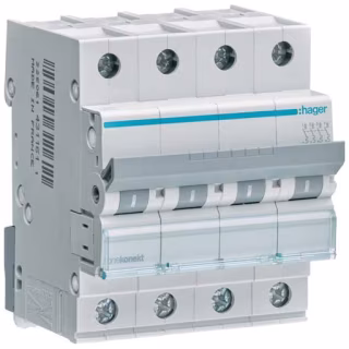 Автоматичний вимикач Hager 4-п. C 32A (6kA) 4M (A) (MCN432)