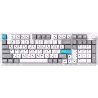 Клавиатура GamePro Asgard Drakkar Keychron Super Red Switch Wireless/Bluetooth/USB UA White (MK305WH)