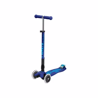 Самокат Micro Maxi Deluxe LED Темно-синий (MMD099)