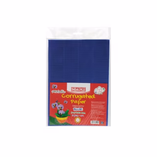 Кольоровий картон Maxi A4 Гофрокартон металізований 21х29,7 см синій (MX61909)