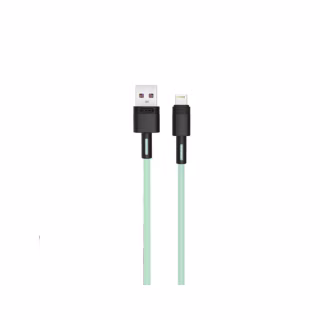 Дата кабель USB 2.0 AM to Lightning 1.0m 5A green XO (NB166-L-1-GR)