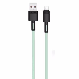 Дата кабель USB 2.0 AM to Micro 5P 1.0m 5A green XO (NB166-M-1-GR)