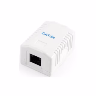 Компьютерная розетка Cablexpert RJ45x1 UTP, cat.5e (NCAC-1U5E-01)