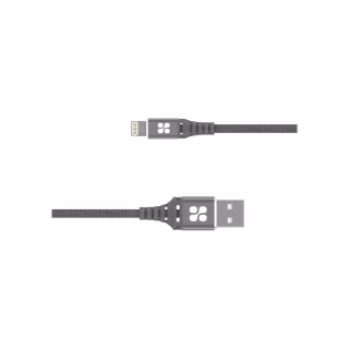Дата кабель USB 2.0 AM to Lightning 1.2m grey Promate (nervelink-i.grey)