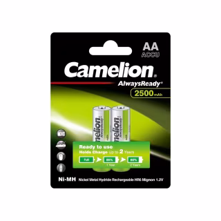 Акумулятор Camelion AA 2500mAh Ni-MH AlwaysReady * 2 R6-2BL (NH-AA2500АRBP2)