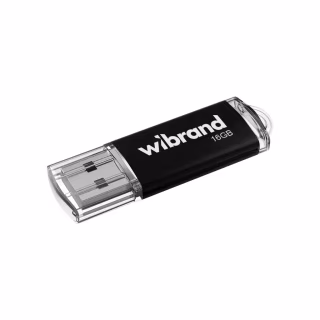 USB флеш накопичувач Wibrand 16GB Cougar Black USB 2.0 (без упаковки ОЕМ) (NL2.0/16P1B)