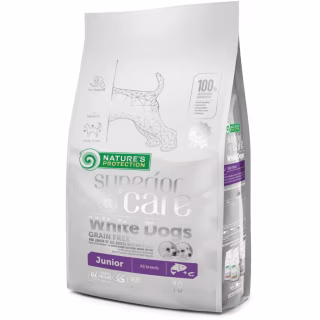 Сухий корм для собак Nature's Protection Superior Care White Dogs Grain Free Junior 10 кг (NPSC45672)