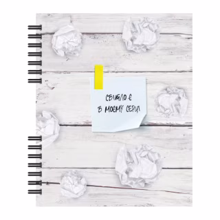 Блокнот Optima В5 пластиковая обложка, спираль, 60 листов, клетка (O25928)