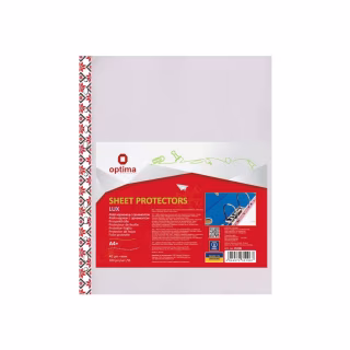 Файл Optima А4+ 40 мкм глянцевых с цветным орнаментом, 100 штук (O35106)