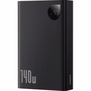 Батарея универсальная Baseus Adaman Metal Digital Display 24000mAh 140W, Black (P10021508113-00) (P10021507112-02 / P10021508113-00)