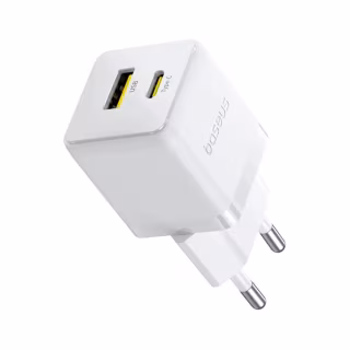 Зарядний пристрій Baseus Palm Fast Charger C+U 20W moon white (P10111608213-00)