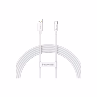 Дата кабель USB 2.0 AM to USB-C 1.0m Superior Fast Charging 100W moon white Baseus (P10320102214-01)