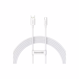 Дата кабель USB 2.0 AM to USB-C 1.5m Superior Fast Charging 100W moon white Baseus (P10320102214-02)