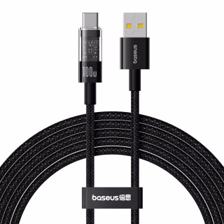 Дата кабель USB-C to USB-C 2.0m 100W (20V/5A) black Baseus (P10373000111-01)