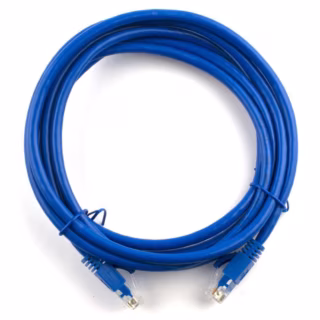 Патч-корд 10м, RJ-45, Cat.5e, CU, мідь, синій Ritar (PCR-CU/10Be / 09800)