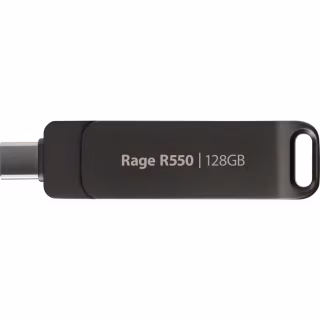 USB флеш накопичувач Patriot 128GB Rage R550 Matte Black USB 3.2/Type-C (PE128GR550DSAD)