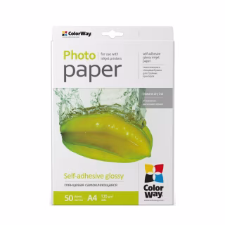 Фотопапір ColorWay A4 135г SuperGlossy, 50c. (PGS1358050A4)