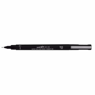 Лайнер UNI 0.1мм fine line Black (PIN01-200.Black)