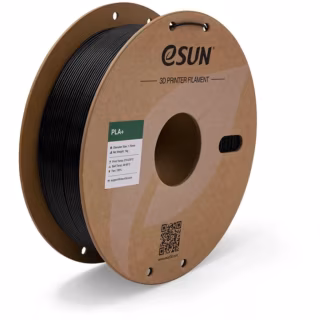 Пластик для 3D-принтера eSUN PLA+ P1.75мм, 1кг, black (PLA+P175B1)