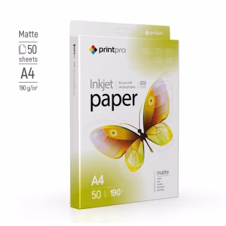 Фотобумага PrintPro A4 Matt 190г, 50ст. (PME190050A4)