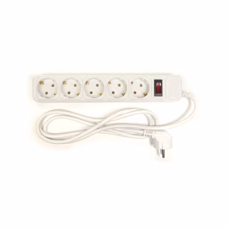 Мережевий фільтр живлення PowerPlant 1.8 м, 5 розетoк, евростандарт (JY-1056/1.8) (PPSA10M18S5)