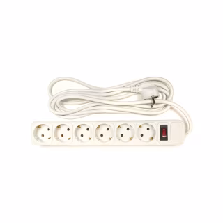 Сетевой фильтр питания PowerPlant 3 м, 6 розеток, евростандарт (JY-1057/3) (PPSA10M30S6)
