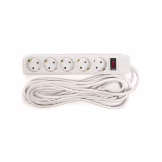 Мережевий фільтр живлення PowerPlant 5 м, 5 розеток, евростандарт (JY-1056/5) (PPSA10M50S5)