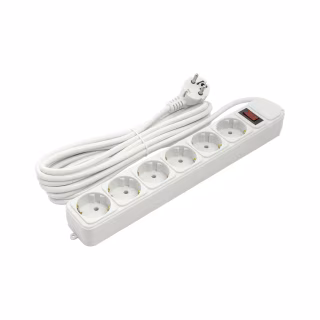 Мережевий фільтр живлення PowerPlant 5 м, 6 розеток (JY-1057/5) (PPSA10M50S6)