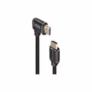 Кабель мультимедийный HDMI M to HDMI M 3.0m V2.0 90° corner Promate (prolink4k1-300.black)