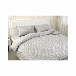 Постільна білизна Руно Grey Braid мікрофайбер двоспальний (Р655.52_Grey Braid)