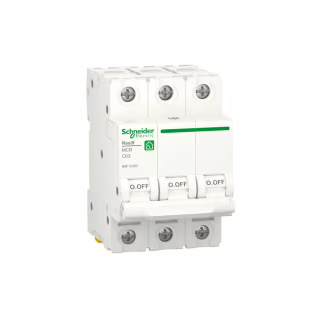 Автоматичний вимикач Schneider Electric RESI9 6kA 3P 63A C (R9F12363)