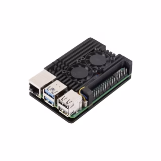 Корпус для Микро ПК KUONGSHUN for Raspberry Pi 5 Alu 2 fans (RA787)