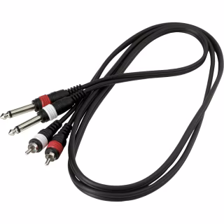 Инсертный кабель RockCable Patch Cable - 2 x RCA to 2 x TS Jack (1.5m) (RCL 20932 D4)