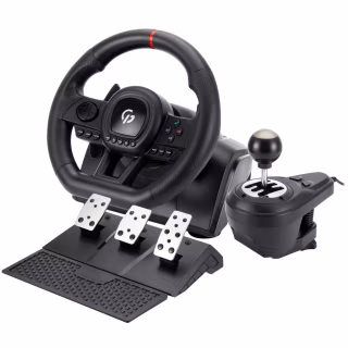 Кермо GamePro RW038PM з педалями та коробкою передач PC/XBOX360/XBOXONE/SWITCH/PS3/PS4 (RW038PM)