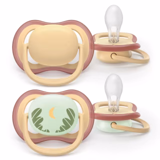 Пустышка Philips AVENT Ultra Air 0-6 місяців 2 шт нейтральна, день/ніч (SCF087/09)
