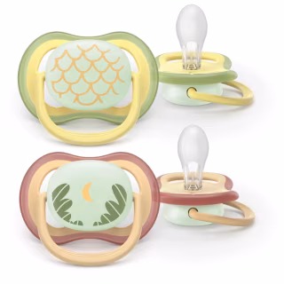 Пустушка Philips AVENT Ultra Air Нічна 0-6 місяців 2 шт (SCF376/27)