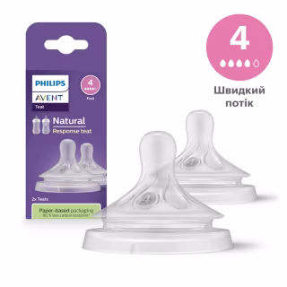 Соска Philips AVENT Natural средний поток 3+ мес 2 шт (SCY964/02)