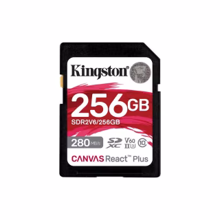 Карта пам'яті Kingston 256GB SDXC class 10 UHS-II U3 Canvas React Plus (SDR2V6/256GB)