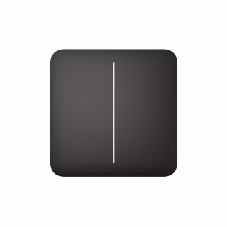 Накладная панель Ajax SoloButton 2-gang чорна