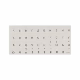 Наклейка на клавиатуру Brain silver (STBRTRSILVER)