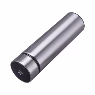 Термос Merlion з цифровим термометром 0,5 л, срібний (SUS-304E-S)