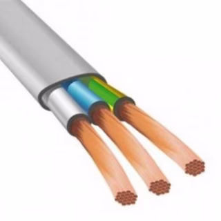 Кабель силовий ЗЗКМ 3х1.5 кв.мм гнучкий, плоский, 100м (ШВВП 3x1,5 ECG / 705863)