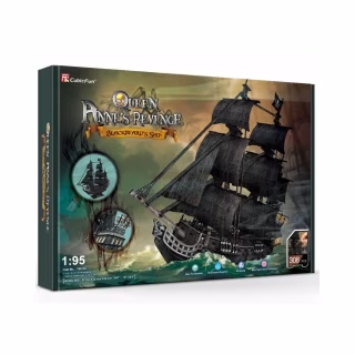 Пазл Cubic Fun Тривимірна головоломка-конструктор Корабель Чорної Бороди "Помста Королеви Анни" (T4018h)