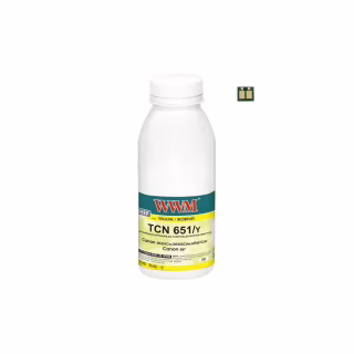 Тонер Canon MF651Cw/MF655Cdw/MF657Cdw, Canon 067 35г Yellow chip WWM (TC-Can067Y-35-WWM)