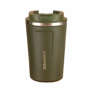 Термокружка Merlion 380 мл, зелена (Termo-304-380Gr)