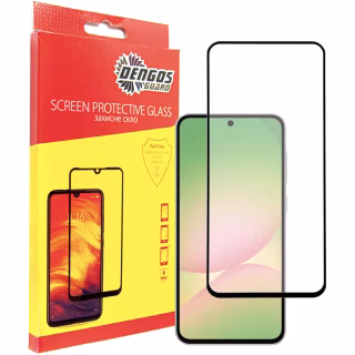 Стекло защитное Dengos Full Glue Samsung Galaxy A56 5G (black) (TGFG-388)