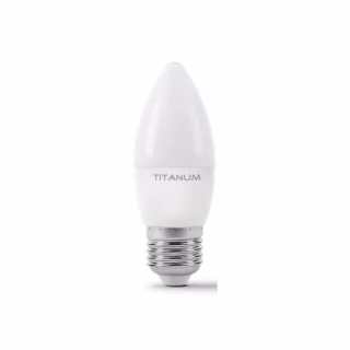 Лампочка TITANUM C37 6W E27 4100K 220V (TLС3706274)